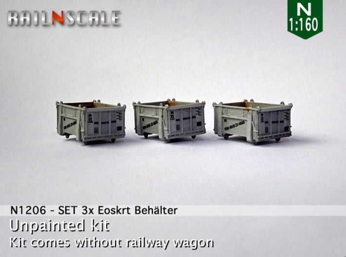 SET 3x Eoskrt 021 Behälter (FLM/MTX) (N 1:160) 3d printed 