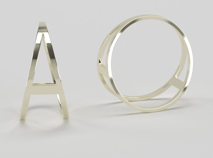 The A Ring 3d printed 