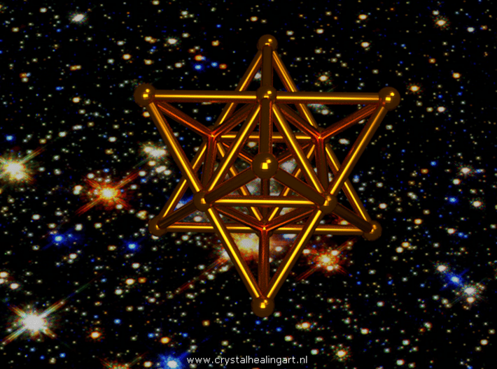 Merkaba - Star tetrahedron 3d printed Artist impression of the merkaba