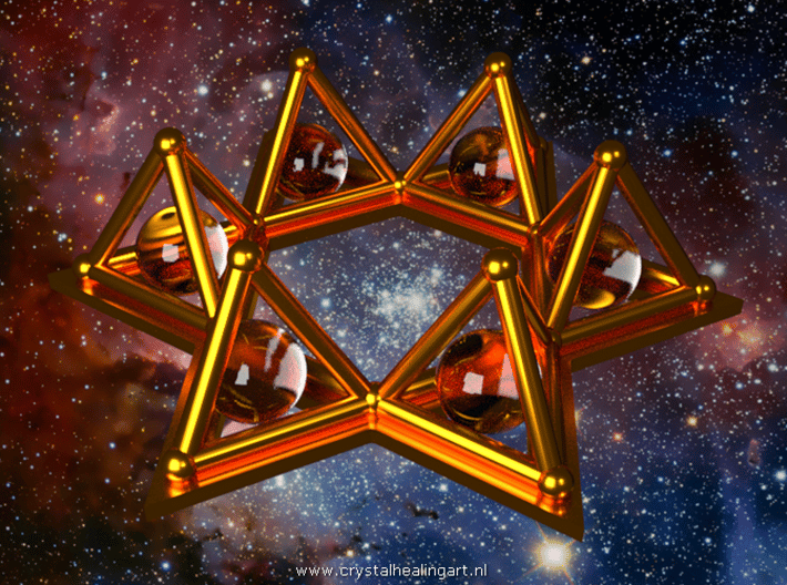 Crystal Merkaba Stargate 3d printed Artist impression of the Crystal merkaba stargate