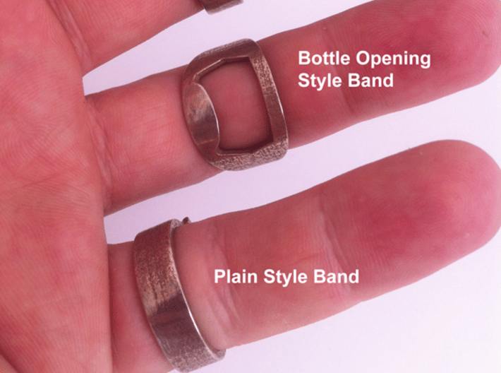 Batman Ring - Bottle Opener band or regular 3d printed 