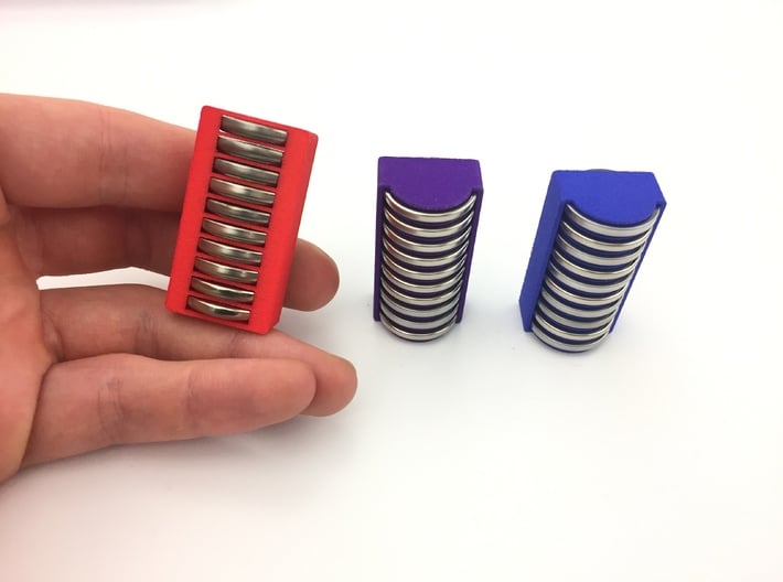 10 Coin Cell Battery Case 3d printed 
