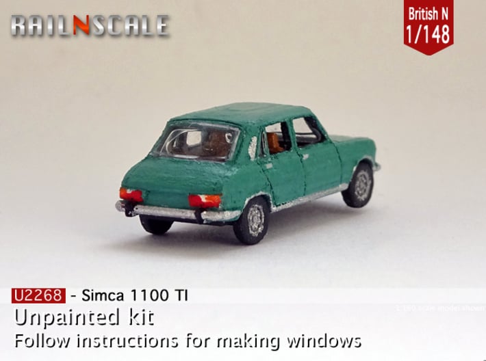Simca 1100 TI (British N 1:148) 3d printed 