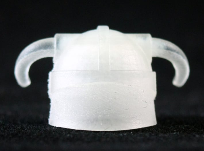 Iron Helmet 3d printed Frosted Ultra Detail