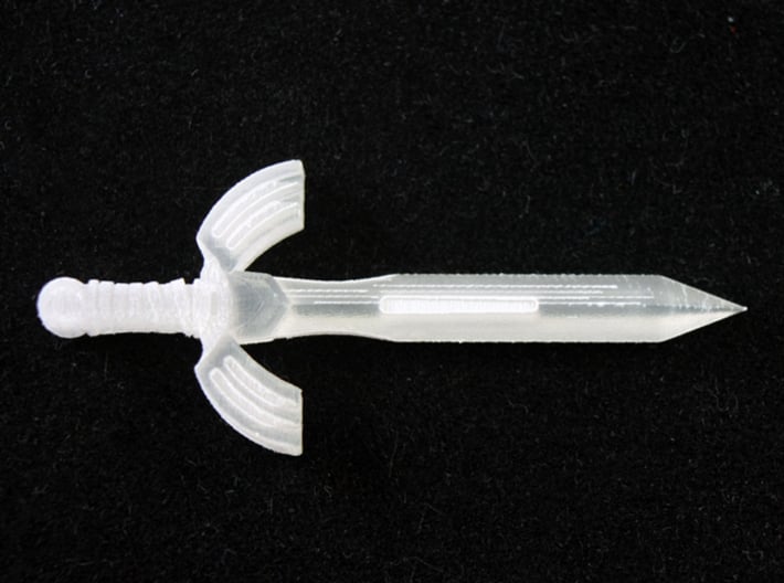 Seashell Sword 3d printed Frosted Ultra Detail