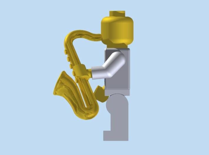 Saxophone 3d printed Render