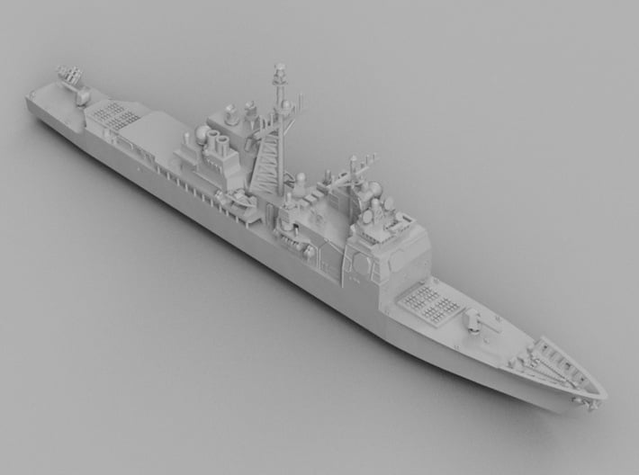 1/1800 USS Bunker Hill 3d printed Computer software render