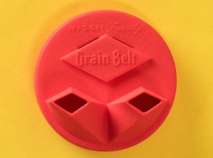Grain Belt Dual Pour Can Topper 3d printed Tri-diamond design