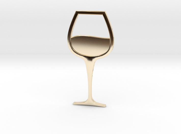 Wine Glass pendant classy 3d printed