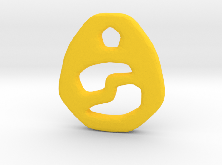 Cancer Zodic Symbol Tag 3d printed