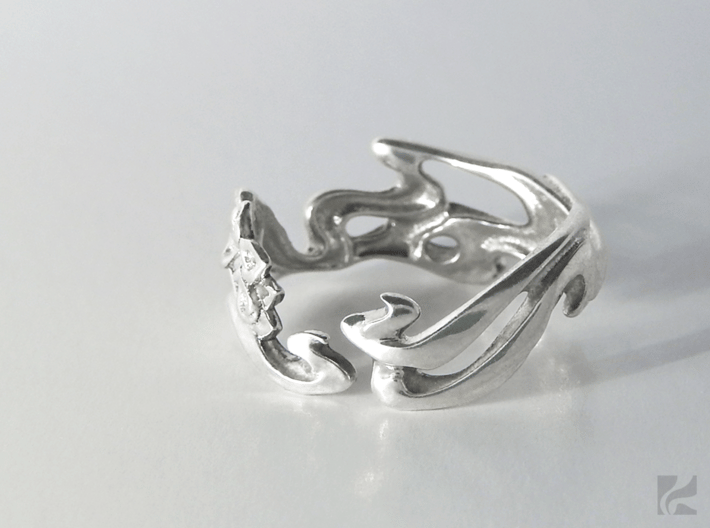 Calla Lilies Ring 3d printed 