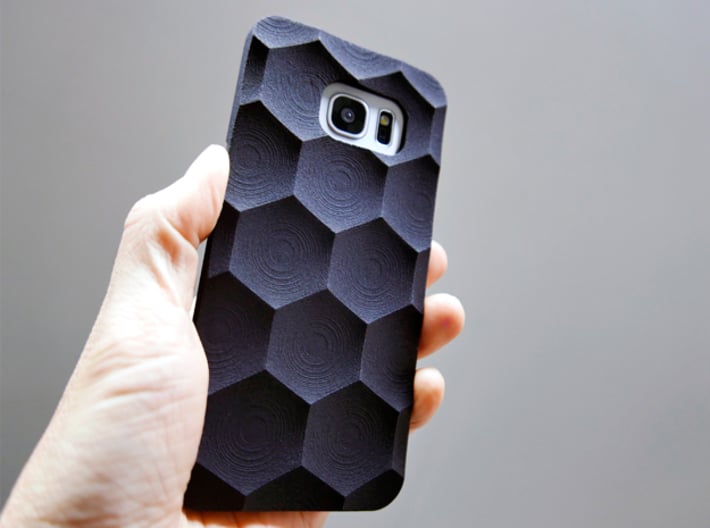 Samsung Galaxy S7 Edge Case_Hexagon 3d printed 
