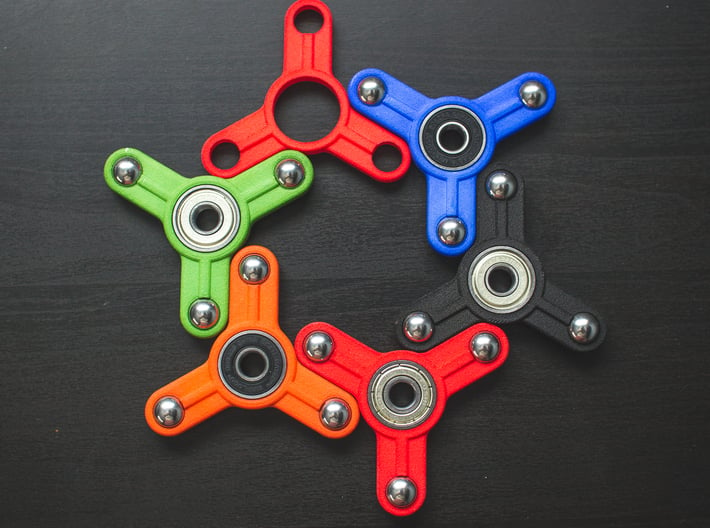 The Trama - Fidget Spinner 3d printed *Bearings/Balls not included