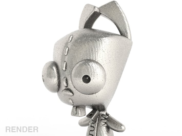 Gir Dog Suit Steel (1.5in Pendant) 3d printed Sample Render how it might look in Steel, for better or for worse
