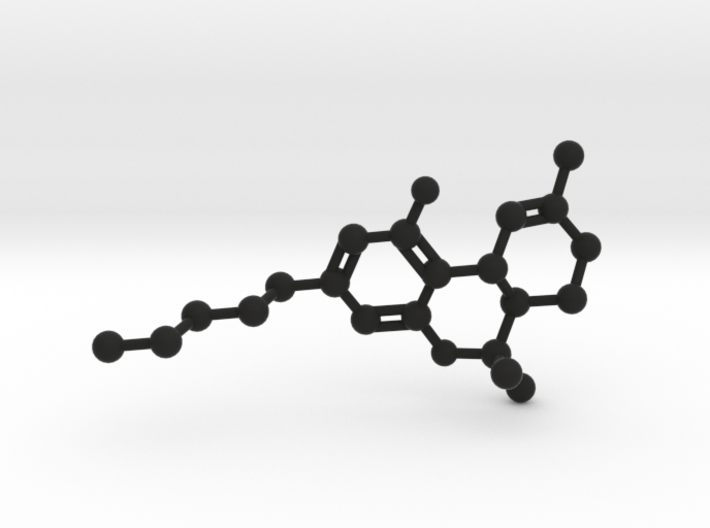 THC Molecule Pendant BIG 3d printed 