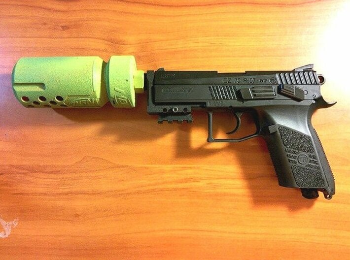 CZ 75 P-07 Duty Muzzle Adapter 3d printed 