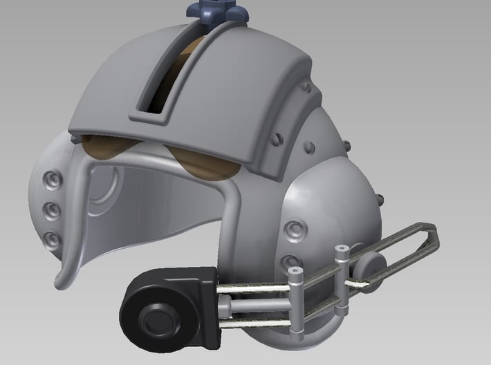 Pilot Helmet @ 1:8 scale 3d printed 