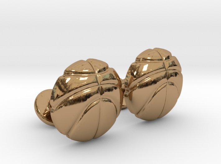Basketball CuffLinks 3d printed Basketball Ball CuffLinks