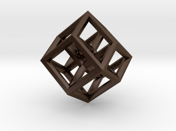 Hypercube Pendant 3d printed 