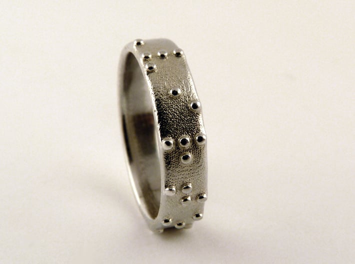 Braille ring (Customized) 3d printed 