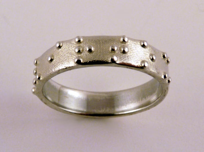 Braille ring (Customized) 3d printed 