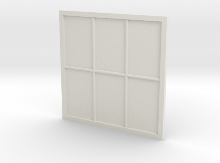 1:24 Scale Colonial Style Window 5' x 5' 3d printed