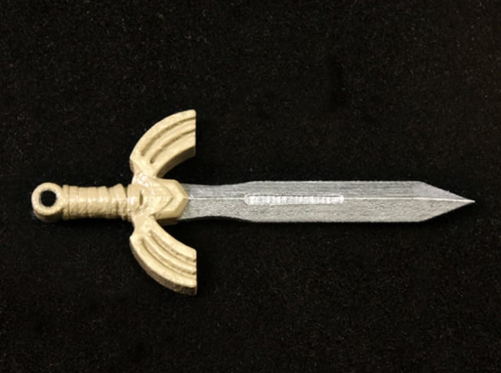 Seashell Sword 3d printed Painted Frosted Ultra Detail