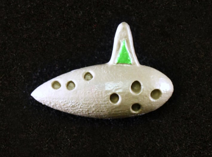 Fairy Ocarina 3d printed Painted Frosted Ultra Detail