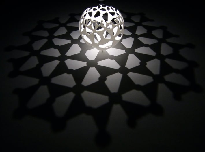 (4,4,2) triangle tiling (stereographic projection) 3d printed 