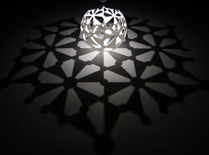 (6,3,2) triangle tiling (stereographic projection) 3d printed 