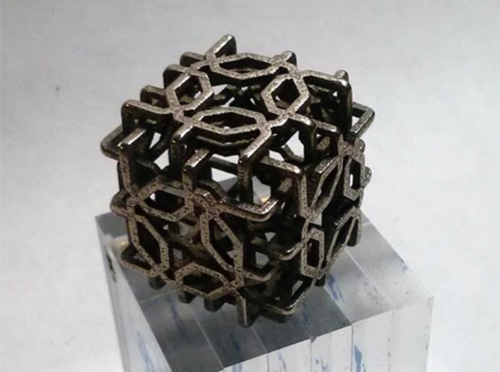 Two-layer Islamic geometric charm 3d printed 