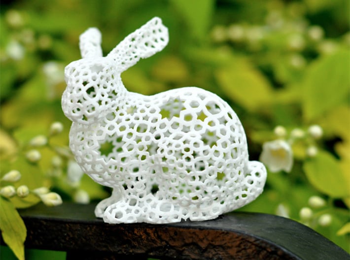 Bunny with Islamic star pattern 3d printed