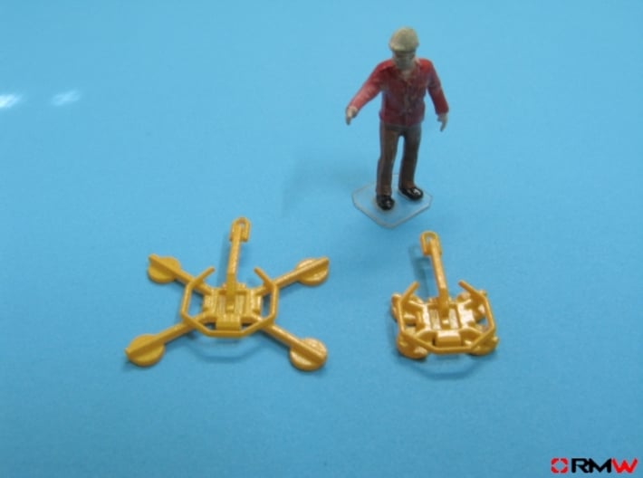 HO/1:87 Glass handler for mini crawler crane 3d printed Painted (figure not included)