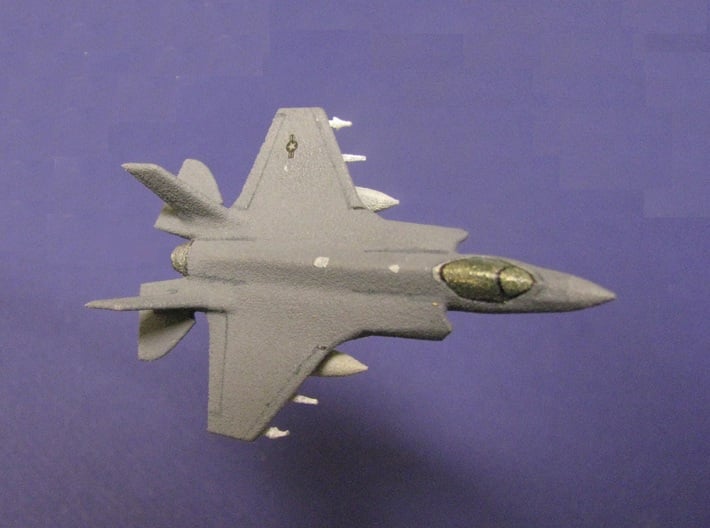 1/285 (6mm) F-35A w/Ordnance 3d printed 