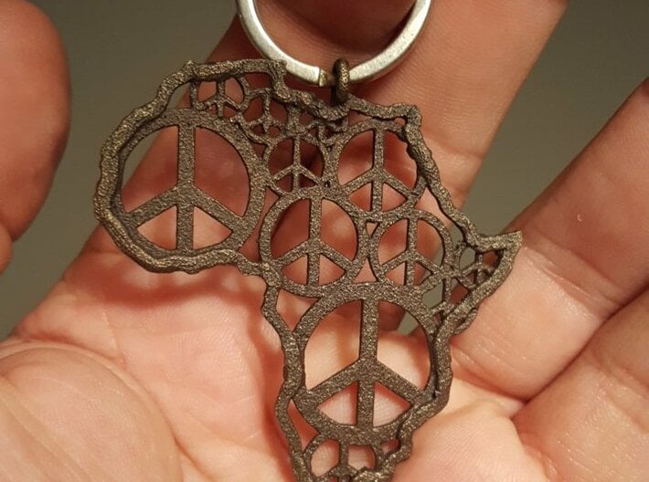 African peace 3d printed