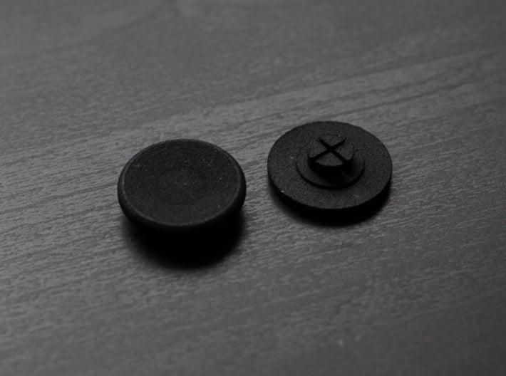 Bearing Caps for Fidget Spinner - Concave - Set   3d printed Black Bearing Caps