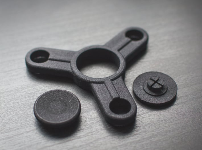 Bearing Caps for Fidget Spinner - Concave - Set   3d printed Bearing caps with "The Trama" Fidget Spinner