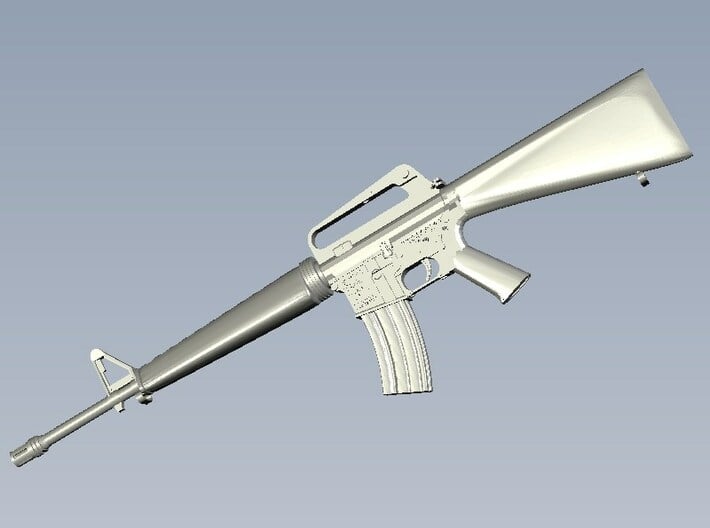 1/15 scale Colt M-16A1 rifles x 10 3d printed 