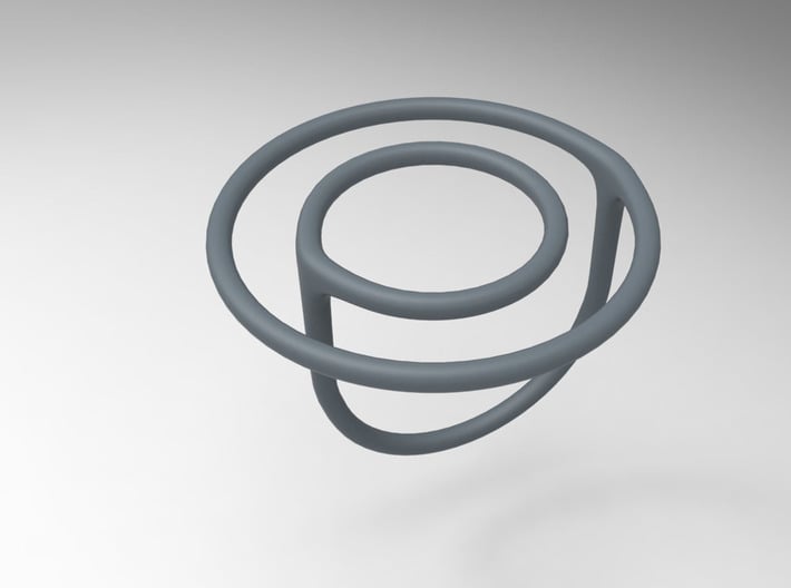 Concentric Circles Ring 3d printed 