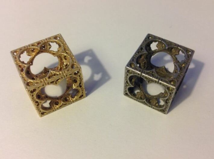 Mystic HyperMenger 2 3d printed Raw Brass and Stainless Steel