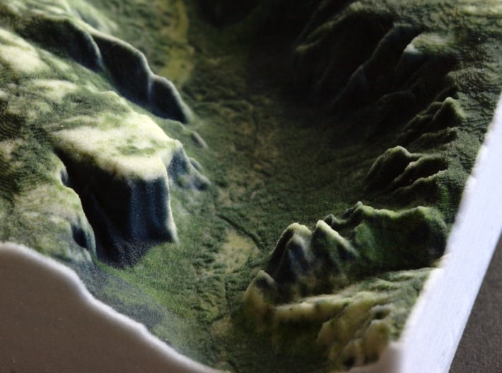 Yosemite Valley, CA, USA, 1:100000 Explorer 3d printed Close-up of El Capitan