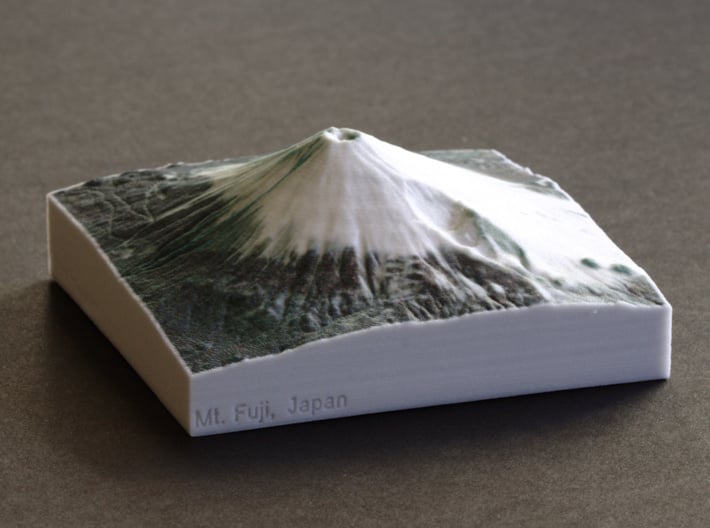 Mt. Fuji, Japan, 1:100000 Explorer 3d printed I love my new macro lens!