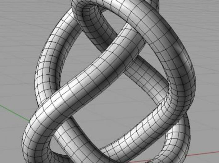 Figure 8 Knot 3d printed In Rhino 3d.