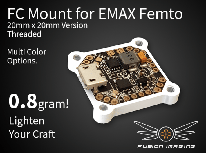 Femto FC 20x20mm Mount / Transfer Plate 3d printed