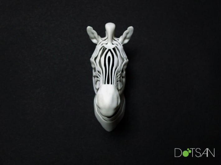 3D Printed Wired Life Zebra Trophy Head Wall 3d printed 