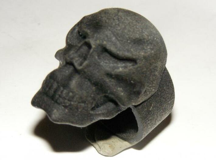 Skull Ring 3d printed You can see the velvet like texture