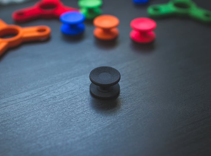 Bearing Caps for Fidget Spinner - Concave - Set   3d printed Connected Caps - Need to separate