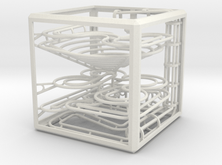 &quot;The Cube&quot; marble run 3d printed
