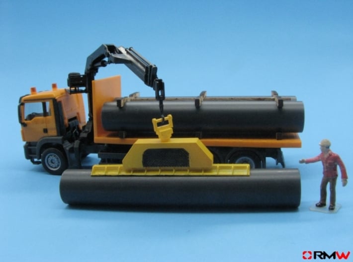 HO/1:87 Vacuum pipe lifter kit 3d printed [en]diorama example [de]gestaltungsbeispiel