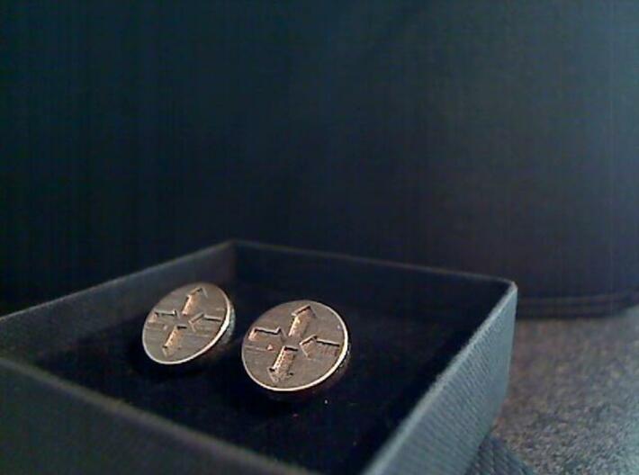 Router Puck Network Cuff links 3d printed SS1